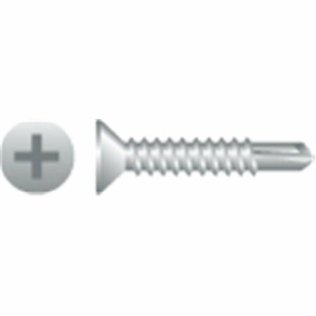 STRONG-POINT 10-16 x 0.75 in. 410 Stainless Steel Phillips Flat Head Screws Passivated and Waxed, 6PK 4F103